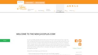 
                            3. Welcome to the new JuicePlus.com!