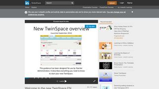 
                            6. Welcome to the new TwinSpace EN - SlideShare