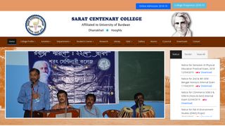 
                            1. Welcome To The Official Website of Sarat Centenary College