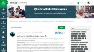 
                            6. Welcome to the Qlik DataMarket Forum | Qlik Community