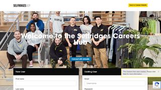 
                            2. Welcome to the Selfridges Career Center - Register or Login