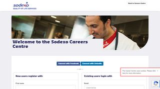 
                            8. Welcome to the Sodexo Career Center - Register or Login