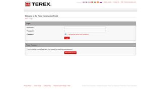 
                            5. Welcome to the Terex Construction Portal | Terex