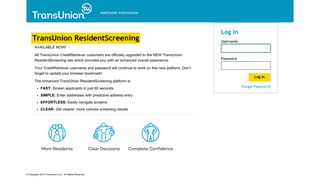 
                            6. Welcome to TransUnion Resident Screening