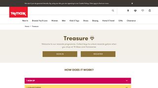 
                            1. Welcome to Treasure | TJX Loyalty