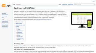 
                            11. Welcome to UMS Wiki - UmsWiki