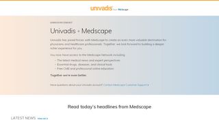 
                            8. Welcome to Univadis - Create new password?