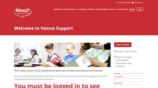 
                            2. Welcome to Vamos Support - Vamos - Let's Learn Spanish