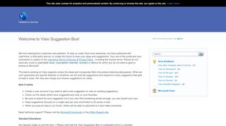 
                            8. Welcome to Visio Suggestion Box!