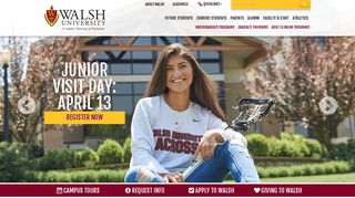 
                            2. Welcome to Walsh University