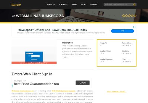 
                            4. Welcome to Webmail.nashuaisp.co.za - Zimbra Web Client Sign In