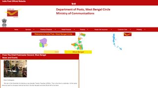 
                            13. Welcome to West Bengal Postal Circle, India Post