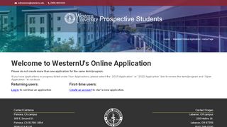 
                            9. Welcome to WesternU's Online Application - Western University of ...