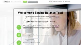 
                            6. Welcome to Zinzino Balance Test!