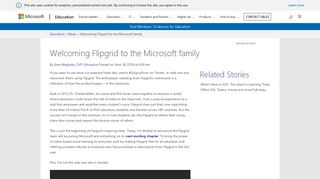 
                            5. Welcoming Flipgrid to the Microsoft family – Microsoft EDU