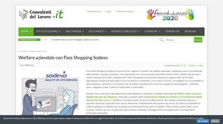 
                            6. Welfare aziendale con Pass Shopping Sodexo - Consulenti del ...