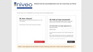 
                            2. Welkom bij het aanmeldportaal voor de e-learning van Niveo
