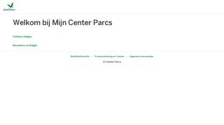 
                            2. Welkom bij My Center Parcs