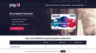 
                            3. Welkom bij pay2d: dé prepaid Visa card - Simpel, safe en prepaid ...
