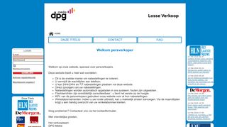 
                            5. Welkom bij uw persoonlijke pagina van De Persgroep Losse Verkoop!