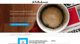 
                            5. Welkom | De Volkskrant Service