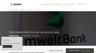 
                            7. Well-established German sustainable bank | UmweltBank