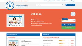 
                            4. wellango: Erfahrungen, Bewertungen, Meinungen - Shopauskunft.de