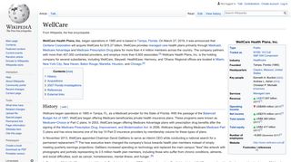 
                            7. WellCare - Wikipedia