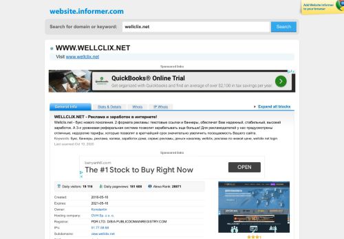 
                            13. wellclix.net at WI. WELLCLIX.NET - Реклама и заработок в интернете!