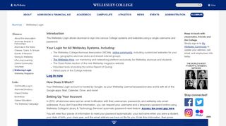
                            7. Wellesley Login | Wellesley College