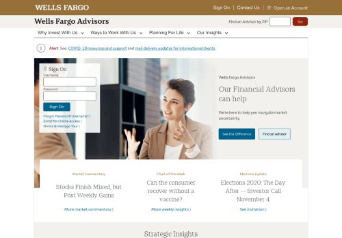 
                            5. Wells Fargo Advisors: Investing Services, Financial Advisors