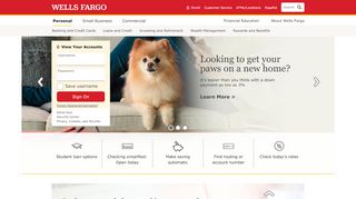 
                            1. Wells Fargo – Banking, Credit Cards, Loans, Mortgages & More