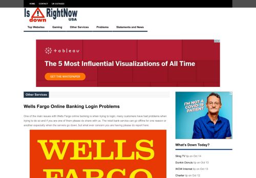 
                            6. Wells Fargo Online Banking Login Problems | Is Down Right Now USA