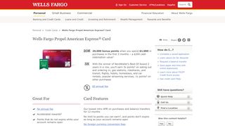 
                            10. Wells Fargo Propel American Express® Card – Wells Fargo