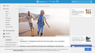 
                            7. WeltSparen: Festgeld ist nicht tot, den Zins gibt´s nur woanders ...