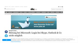 
                            13. Weltweiter Ausfall: Störung bei Microsoft: Login bei Skype, Outlook ...
