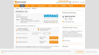 
                            12. WEMAG (Gastarife und Gaspreise) - Verivox