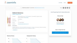 
                            3. WeMatch Matrimony | ZoomInfo.com