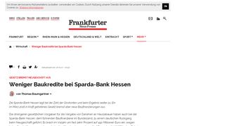 
                            11. Weniger Baukredite bei Sparda-Bank Hessen | Wirtschaft - FNP