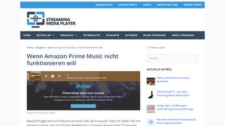 
                            6. ▷ Wenn Amazon Prime Music nicht funktionieren will - Streaming ...