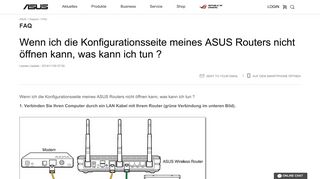 
                            1. Wenn ich die Konfigurationsseite meines ASUS Routers nicht öffnen ...