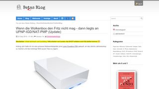 
                            6. WennDieWolkenBoxDenFritzNichtMag - Beats Blog - Weblog von ...