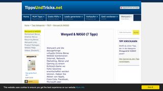 
                            10. Wenyard NASGO - MLM - TippsUndTricks.net