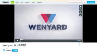 
                            5. Wenyard & NASGO on Vimeo