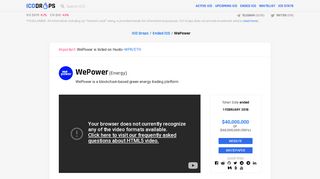 
                            10. WePower (WPR) - All information about WePower ICO (Token Sale ...