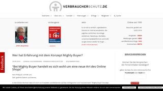 
                            3. Wer hat Erfahrung mit dem Konzept Mighty Buyer? - Verbraucherschutz