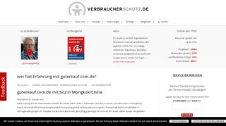 
                            3. wer hat Erfahrung mit guterkauf.com.de? - Verbraucherschutz.de