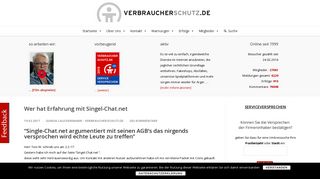 
                            7. Wer hat Erfahrung mit Singel-Chat.net - Verbraucherschutz.de