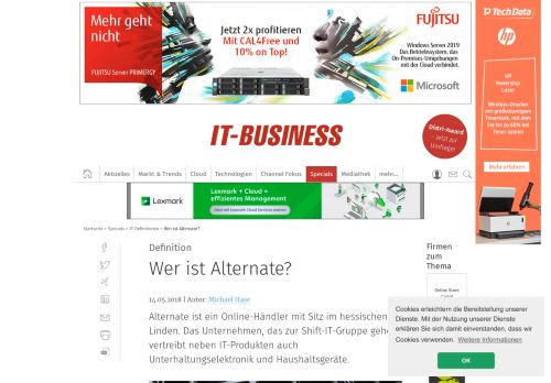 
                            12. Wer ist Alternate? - IT-Business