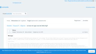 
                            1. wer kann mir sagen woran der fehler liegt? - Shopware Community Forum